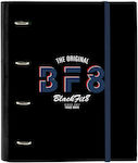 Blackfit8 Clipboard with 4 Rings for Paper A4 Black Urban 1pcs