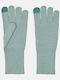 Women's Knitted Touch Gloves Blue Surf