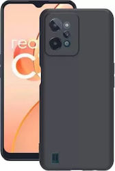 Soft Slim Silicone Back Cover Black (Realme C31)