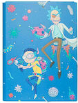 Grupo Erik Folder with Rubber Band for Paper A4 Blue Rick & Morty Virus Attack