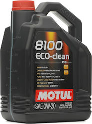 Motul Eco-clean Synthetic Car Lubricant 0W-20 5lt