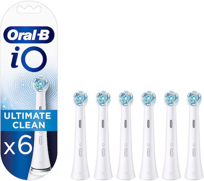 Oral-B IO Ultimate Clean Electric Toothbrush Replacement Heads White 418108 6pcs