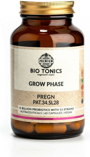 Bio Tonics Grow Phase Supplement for Pregnancy 60 Vegetable Capsules