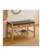 Entry Furniture with Shoe Rack & Bench 74x34x55cm