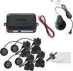 Back Car Parking System CENT42 with Buzzer and 4 Sensors 22mm in Black Colour