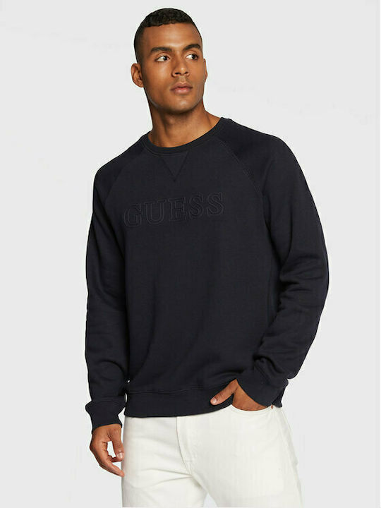 Guess Men's Sweatshirt Navy Blue