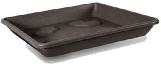 Begonia Plate Pot Plastic Gray 35x35cm