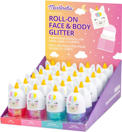 Martinelia Roll-on - Face & Body Glitter Παιδικό Μακιγιάζ (Διάφορα Σχέδια) 1τμχ