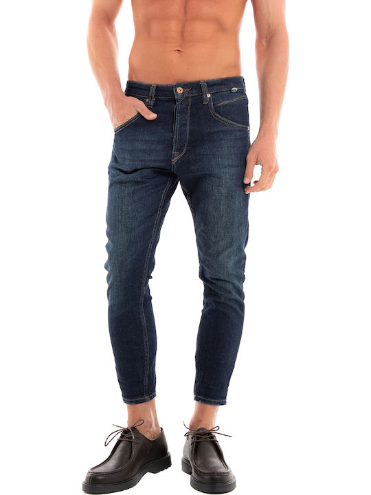 Alex Ανδρικό Παντελόνι Τζιν με Regular Εφαρμογή Mid Blue Denim