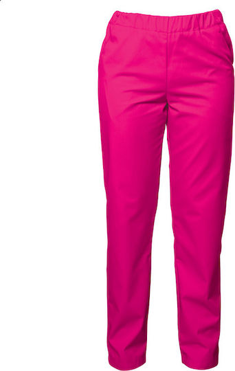 Be Unique Barisa Women's Fuchsia Medical Pants Cotton and Polyester