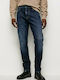 Stanley Men's Jeans Pants Elastic with Regular Tapered Fit Blue