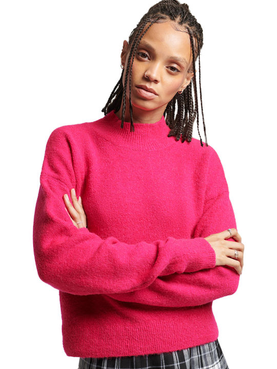 Superdry Women's Long Sleeve Sweater Hot Pink