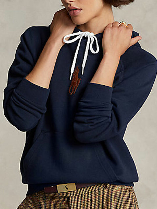 Ralph Lauren Women's Hooded Sweatshirt Navy Blue