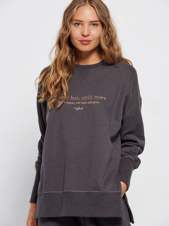 Funky Buddha Women's Sweatshirt Gray