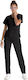 Grey's Anatomy Moto Women's Black Medical Blouse