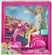 Barbie Doll and Her Scooter Set for 3++ Years