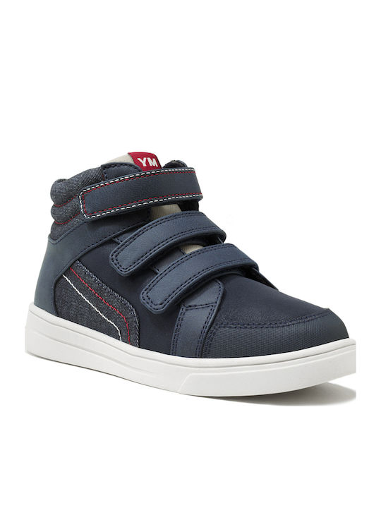 Mayoral Kids Sneakers High with Scratch Navy Blue