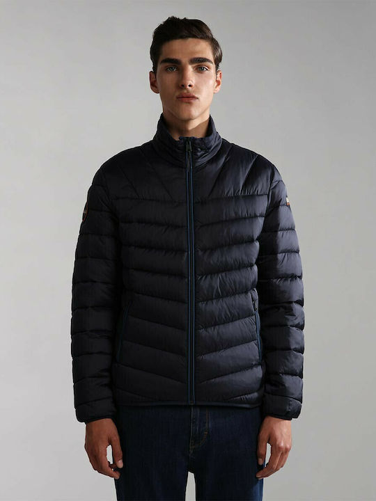 Aerons Зимно Мъжко Якето Puffer Водоустойчиво Тъмносин