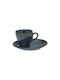 Cryspo Trio Azaro Φλιτζάνι Espresso από Πορσελάνη Μπλε 90ml