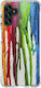 iNOS Art Theme Umschlag Rückseite Silikon 0.3mm Vertical Watercolor (Galaxy A13 5G)