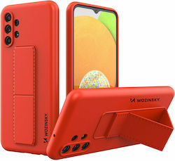 Wozinsky Kickstand Back Cover Silicone Red (Gal...