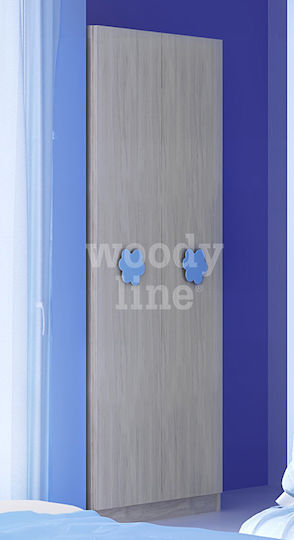 Kos 1 Two Door Wardrobe Brown 90x52x220cm