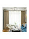 My Home Luxury Blackout Curtain with Taffeta Pencil Pleat Gold 270x280cm
