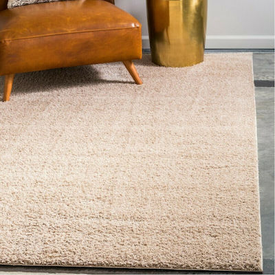Saray Home Velvet Χαλί Ορθογώνιο Shaggy Μπεζ 160x230cm