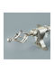 My Home Luxury Extendable Metallic Curtain Pole Sphere Single Φ25mm 120-200cm Silver / Inox