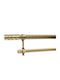 My Home Luxury Pliabil Metalic Galerie pentru perdele Dublu cu bară Φ19mm 160-310buc Strass Gold