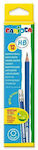 Carioca Graphite Set de 12 Creioane HB cu Radieră Albastru