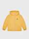 Kids' Casual Jacket Short with Hood Yellow Essential Padded