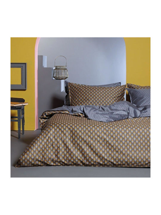 Kentia Set Bettbezug Baumwolle Über-Doppelbett mit 2 Kissenbezügen 220x240 Ladon 31