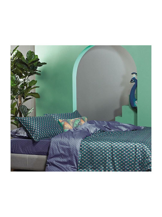 Kentia Cotton Duvet Cover Set 220x240cm Super King with 2 Pillowcases Ladon 02