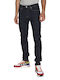 Ανδρικό Παντελόνι Τζιν με Slim Tapered Εφαρμογή Navy Μπλε