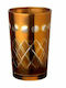 JK Home Decoration Candle Holder Glass Gold 10cm 1pcs