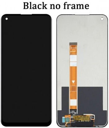Екран Grade A със Сензорен Механизъм за Realme 7i (Черен)
