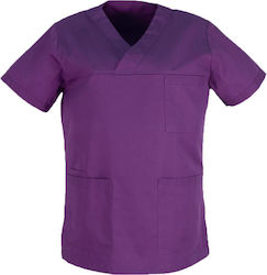 Fabrik MARK965 Unisex Ιατρική Μπλούζα Μωβ