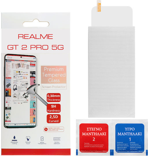 Volte-Tel 2.5D 0.3mm Full Glue Full Face Tempered Glass (Realme GT 2 Pro 5G)