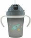 Stephen Joseph Kids Water Bottle Plastic with Straw Transparent 150ml