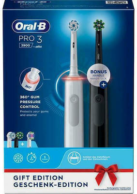 Oral-B Pro 3 3900 Gift Edition Electric Toothbrush with Timer and Pressure Sensor Black/White