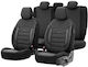 Otom Car Seat Cover Set 11pcs Cotton Sport Plus Design Black