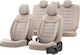 Otom Leatherette Covers Set 11pcs Comfortline Design Beige / Beige
