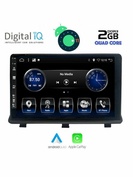 Digital IQ Car Audio System for Opel Antara 2006 (Bluetooth/USB/AUX/WiFi/GPS/Apple-Carplay/CD) with Touch Screen 9"