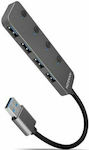 Axagon USB 3.2 Hub 4 Θυρών με σύνδεση USB-A