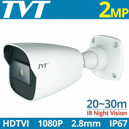 TVT TD-7421AS3 CCTV Κάμερα Παρακολούθησης Full HD 1080p Αδιάβροχη με Φακό 2.8mm