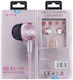 X-One K005 În ureche Handsfree cu Mufă 3.5mm Rose Gold