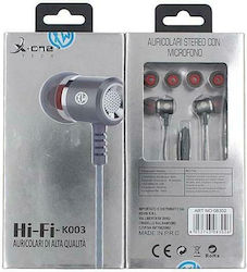 X-One K003 In-ear Handsfree με Βύσμα 3.5mm Γκρι X-One K003 In-ear Handsfree με Βύσμα 3.5mm Γκρι