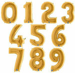 Balloons Numbers Gold 100 cm - 40"