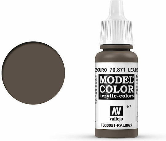 Acrylicos Vallejo Model Modellbau Farbe Leather Brown 17ml